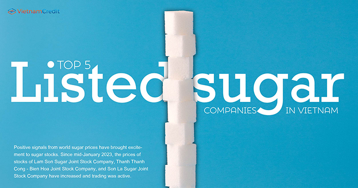Top 5 listed sugar companies in Vietnam